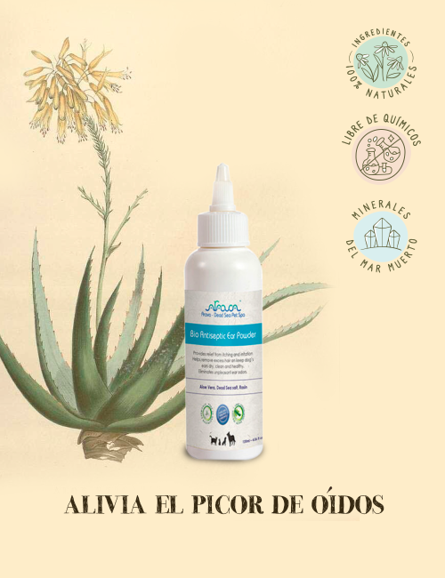 ARAVA FÓRMULA PARA EL PICOR DE OÍDOS PARA PERROS Y GATOS 120ML GUAU AND CAT - 1