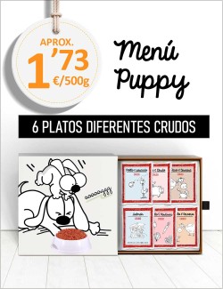 Menú Cachorros CRUDO de 5 a 10kg GUAU AND CAT - 1