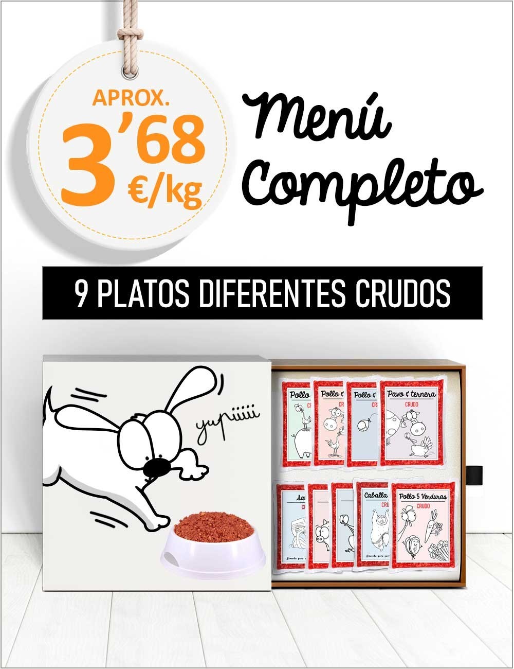 Menú Completo CRUDO de 5 a 40kg