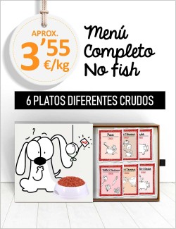 Menú Completo sin Pescado CRUDO de 5 a 40kg